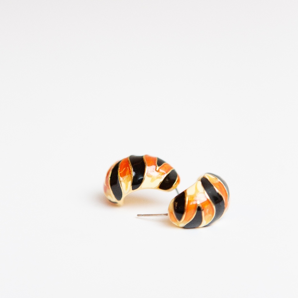 Vintage Kenneth Jay Lane hoop earrings